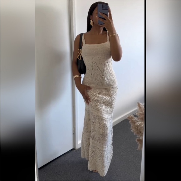 Zara limited edition sequin crochet knit maxi dress - Picture 11 of 12